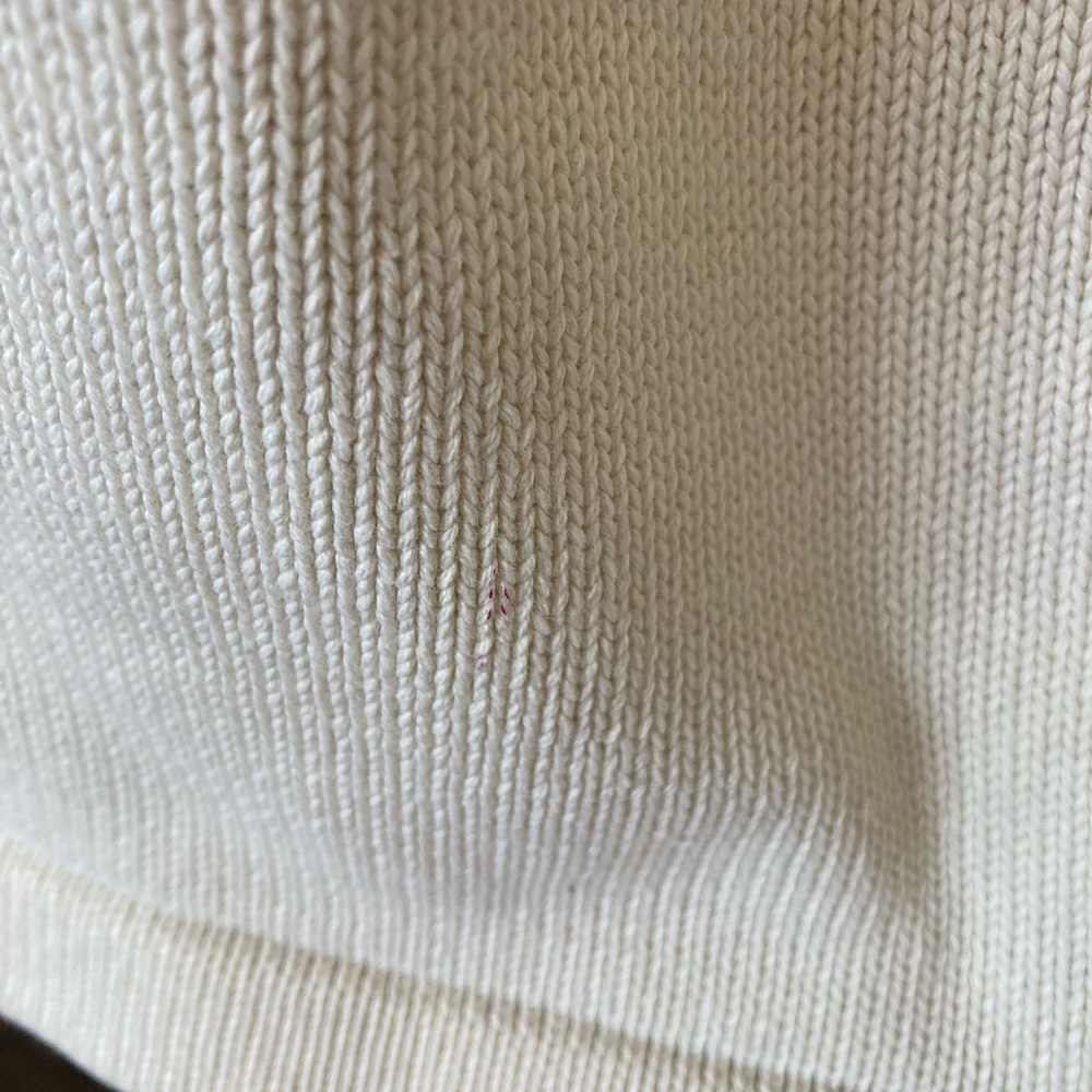 Vintage 90s Lauren Ralph Lauren Knit Cotton V Neck Western Retro Sweater Top - Picture 10 of 11